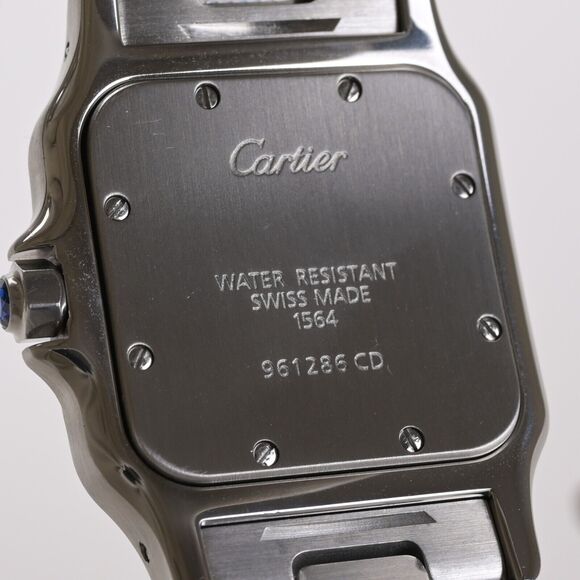 Cartier Santos Galbee Large 1564 White Roman Dial 29mm Watch - Picture 9 of 12